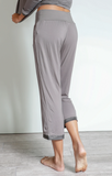 Faceplant Bamboo Capri Pajama Pants, Earl Grey