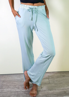 Faceplant Bamboo Pajama Pants, Aqua Mist