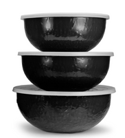 Solid Black Mixing Bowls