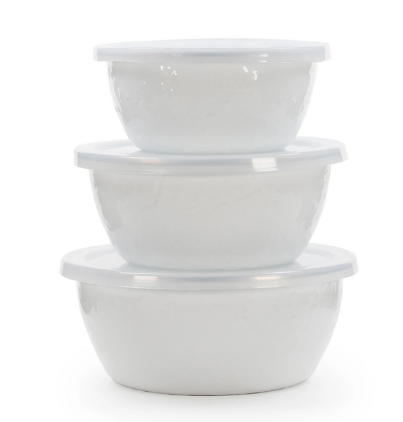 Solid White Nesting Bowls