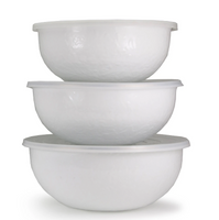 Solid White Mixing Bowls