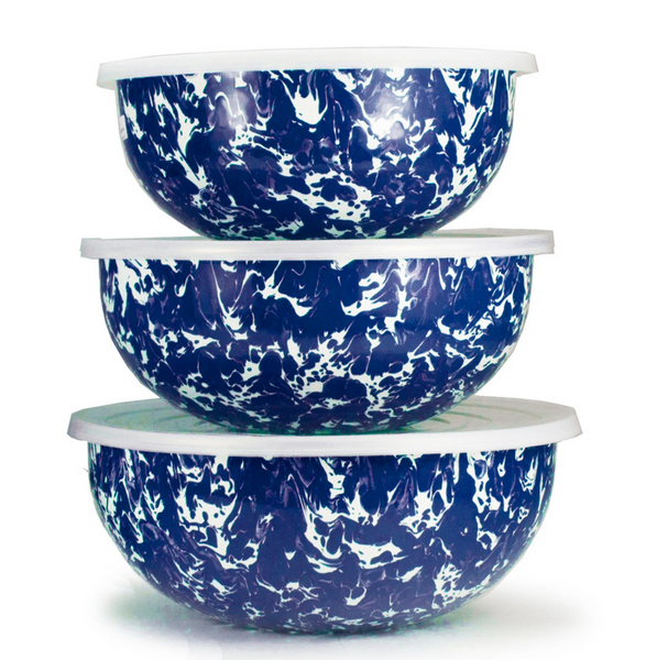 Cobalt Swirl Mixing Bowls