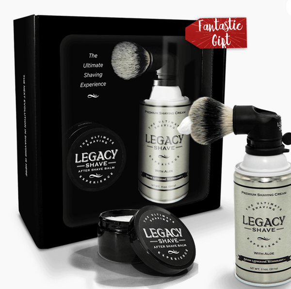 Legacy Shave Brush & After Shave Balm Gift Set