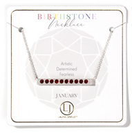 Garnet January Birthstone Necklace