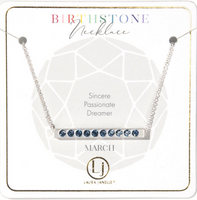 Aquamarine March Birthstone Necklace