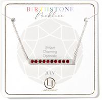 Ruby July Birthstone Necklace