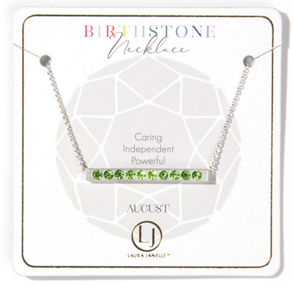 Peridot August Birthstone Necklace