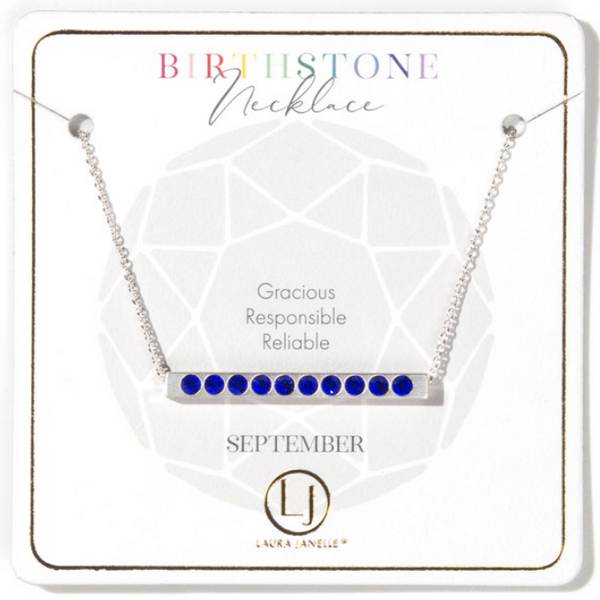 Sapphire September Birthstone Necklace