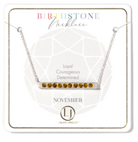 Topaz November Birthstone Necklace