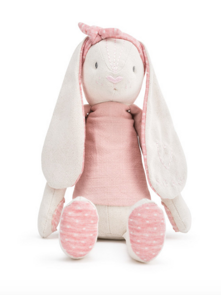 Linen Plush - Pink Bunny