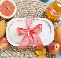 Beachy Peachy Sangria - White Dough Bowl 3 Wick Candle