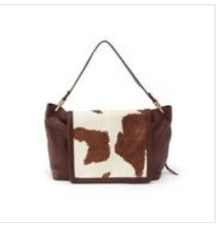 Ventura Shoulder Bag, Cow Print