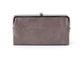 Lauren Clutch Wallet, Titanium