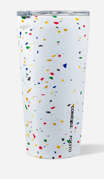 White Terrazzo Poketo 16 oz. Tumbler