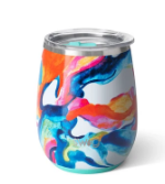 Color Swirl Stemless Wine Cup (14 oz.)