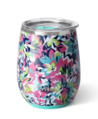 Frilly Lilly Stemless Wine Cup (14 oz.)