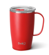 Matte Red Travel Mug (18 oz.)