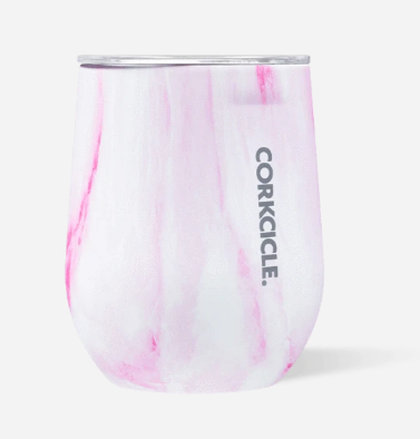 Pink Marble Origins Stemless, 12 oz.