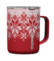 Fairisle Red Coffee Mug, 16 oz.