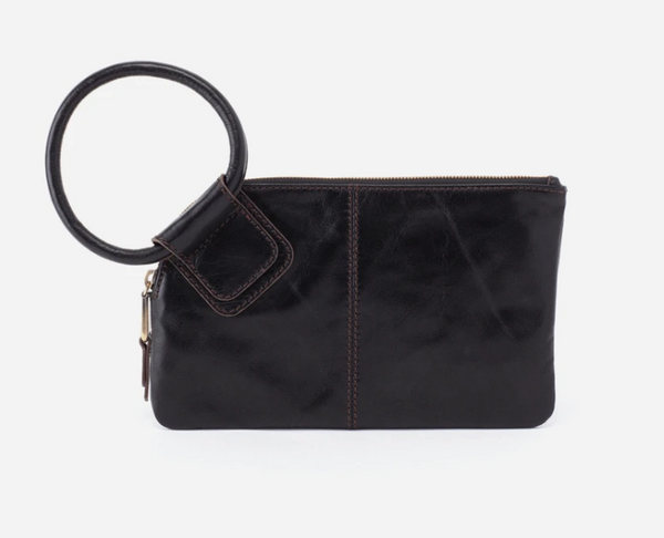 Sable Wristlet Clutch, Black