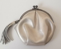 Twirl Leather Coin Pouch, Opal