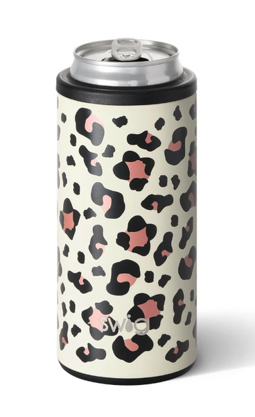 Luxy Leopard Skinny Can Cooler (12 oz.)