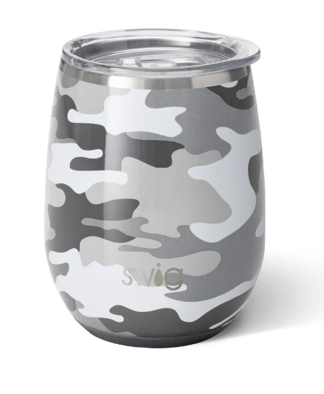 Incognito Camo Stemless Wine Cup (14 oz.)