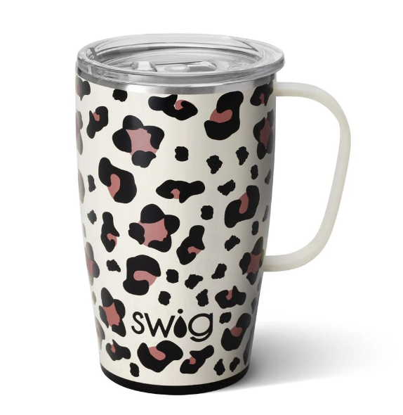 Luxy Leopard Travel Mug (18 oz.)