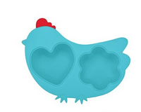 Blue Silicone Chicken Steamer with Lid