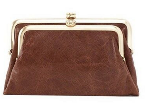 Suzette Double Kisslock Wallet, Cafe